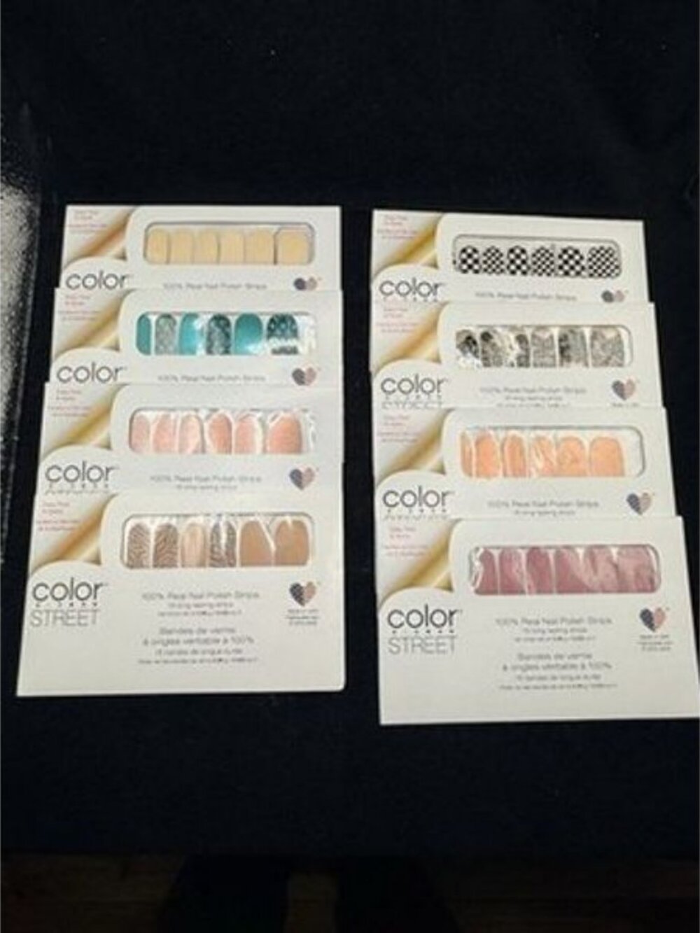 Color Street Nail Strips Lot of 8 Sets Rare/Retired Strips Glitter Shimmer More